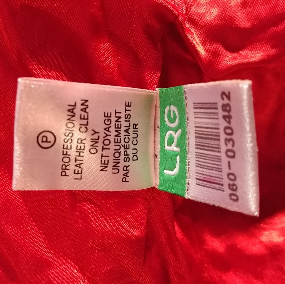 Vintage 90s L-R-G red leather bomber jacket - Picture 2 of 7